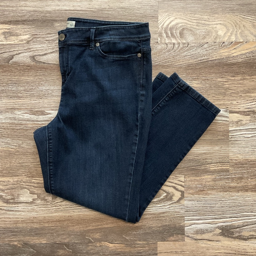 J Jill Authentic Fit Slim Leg Mid Rise Jeans 16P